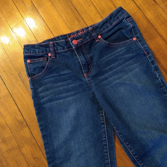 Size 14 girls dark blue jean capris - Picture 5 of 16